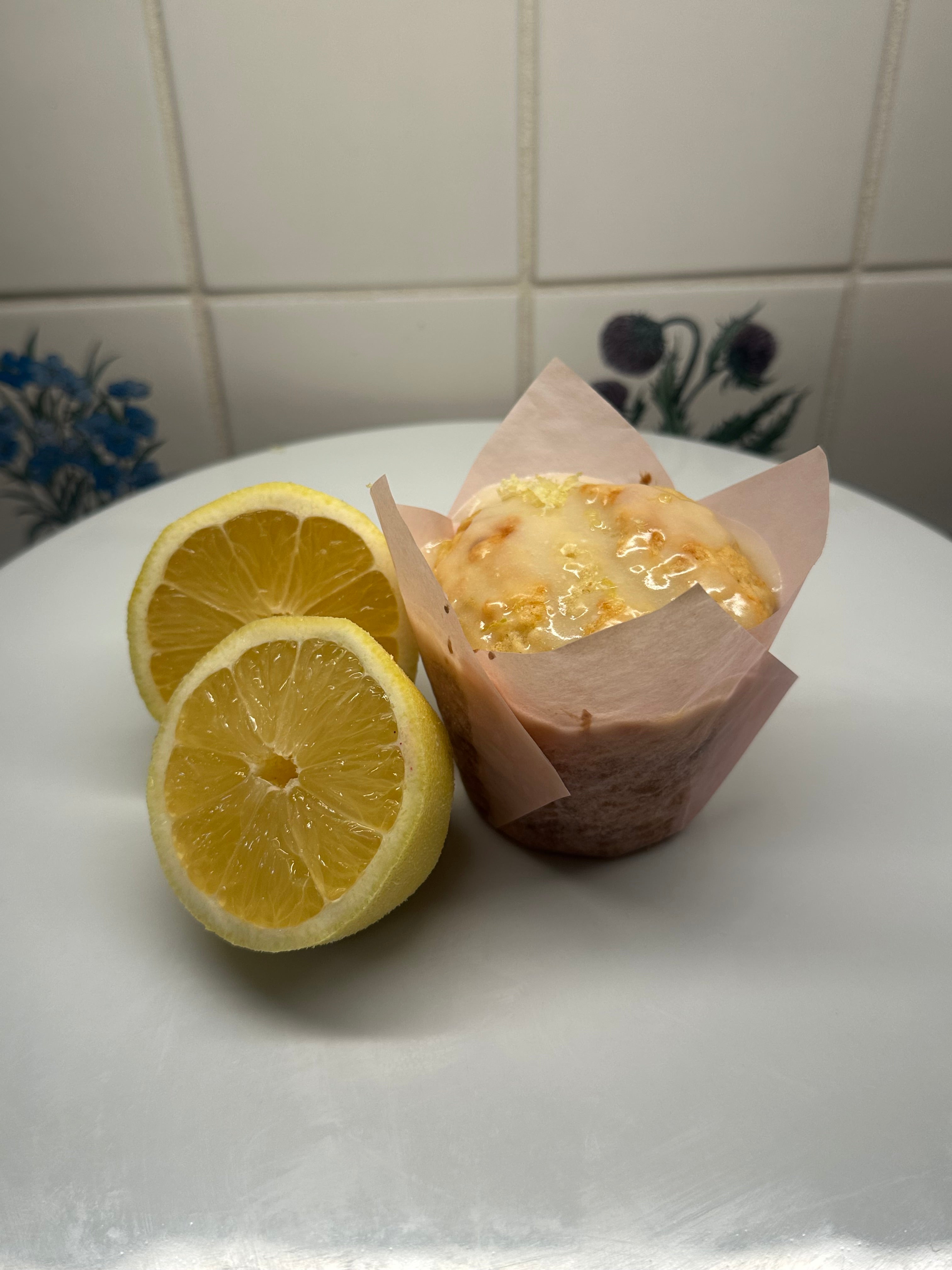 Lemon Sourdough Muffins