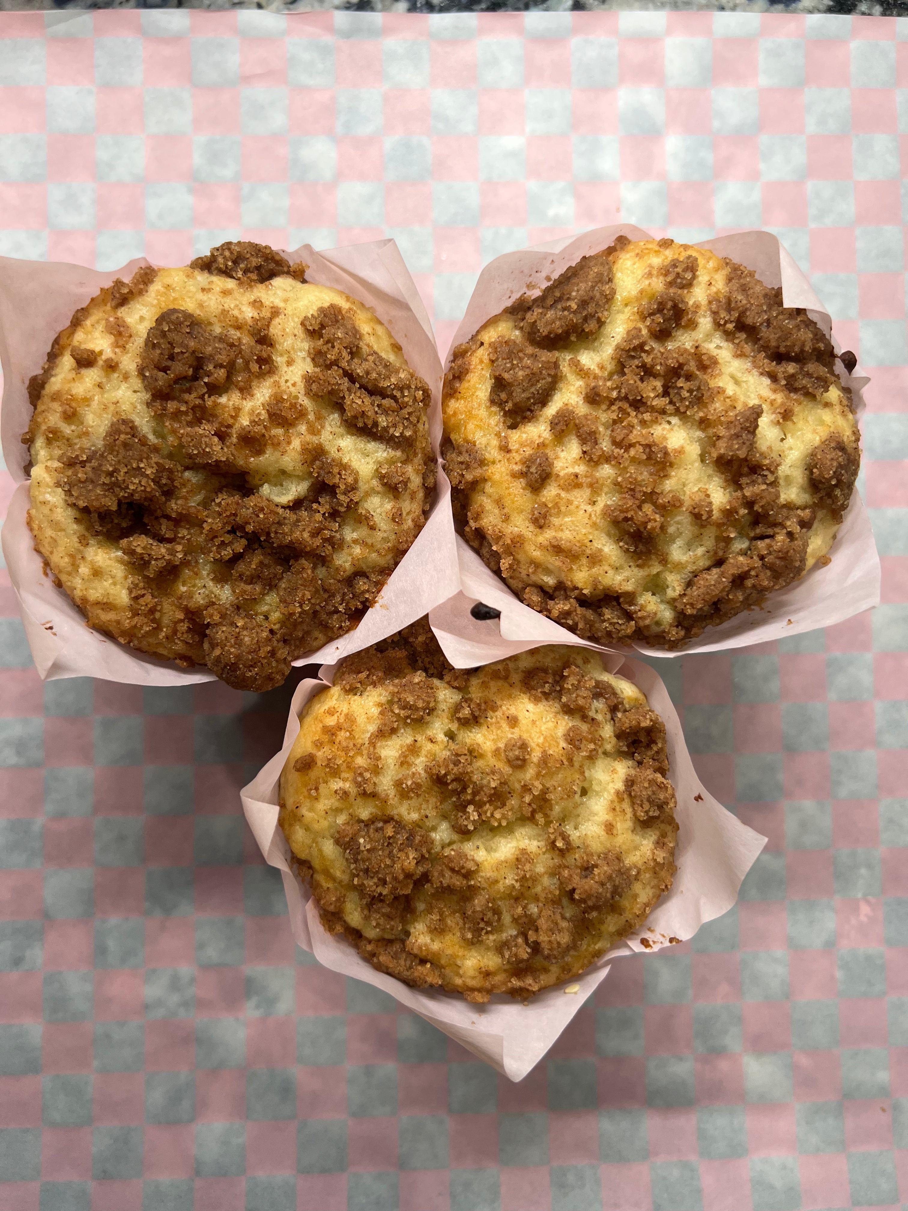 Coffee Cake Sourdough Muffins
