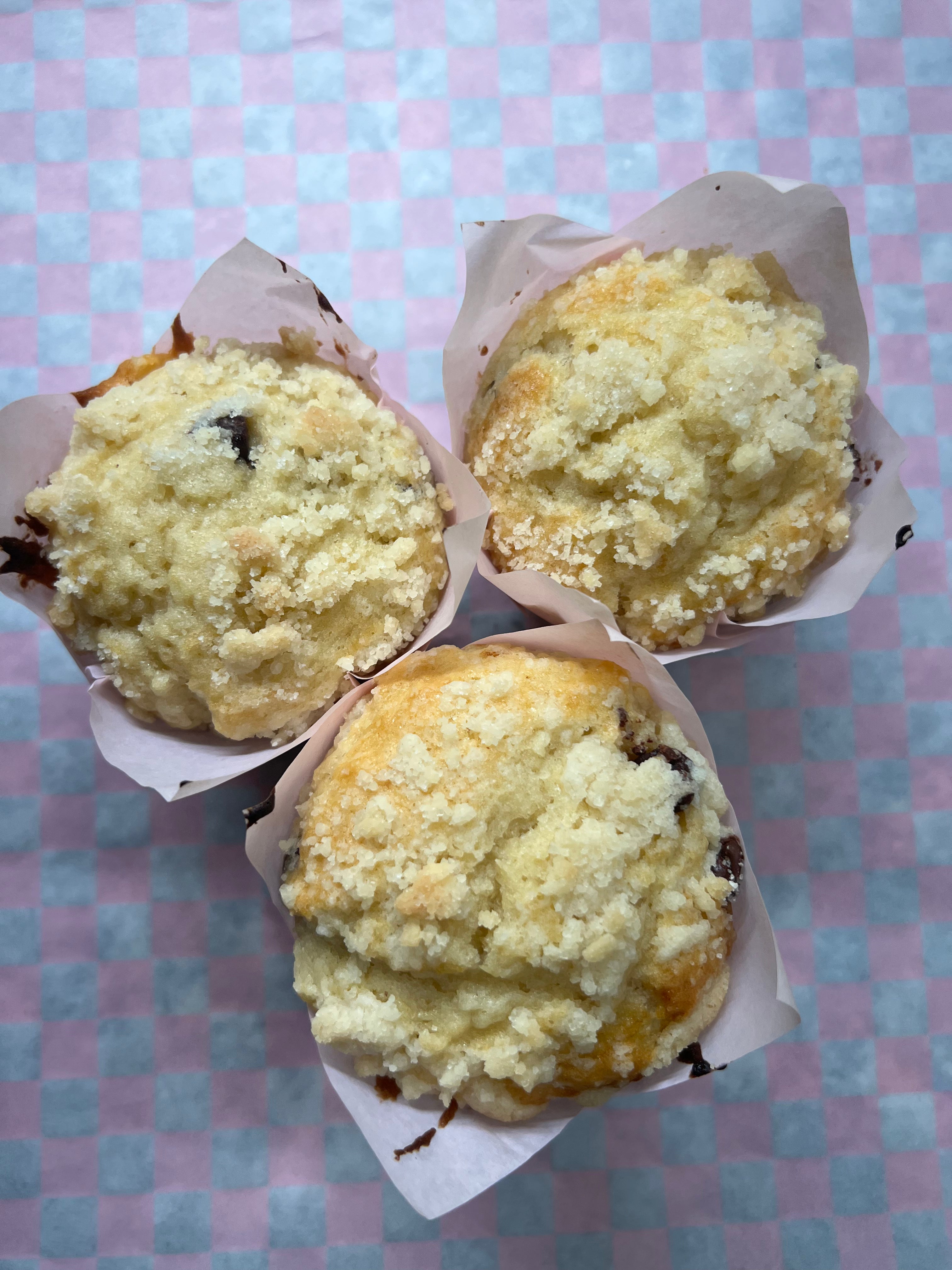 Chocolate Chip Sourdough Muffins