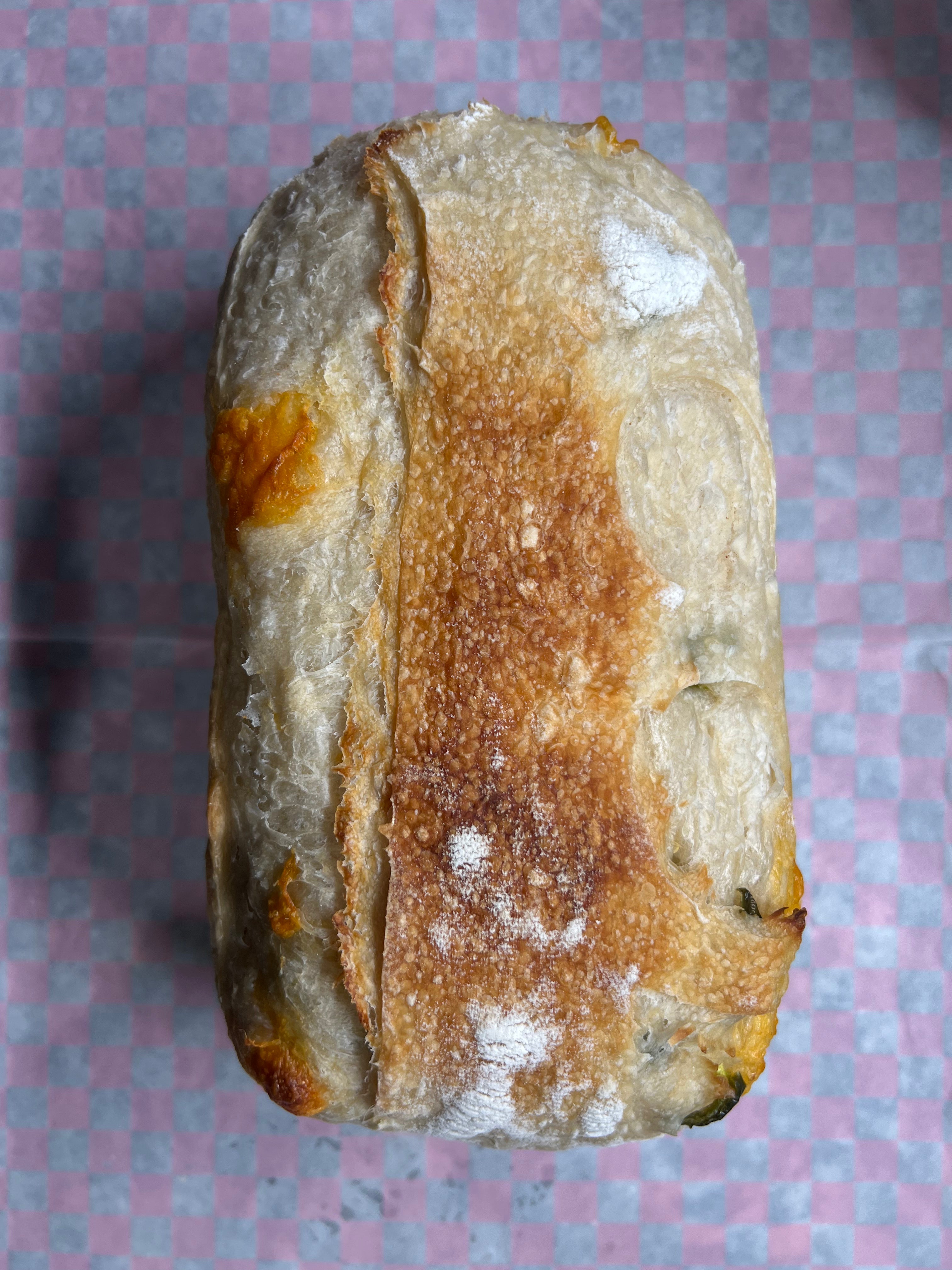 Jalapeno Cheddar Sourdough Loaf
